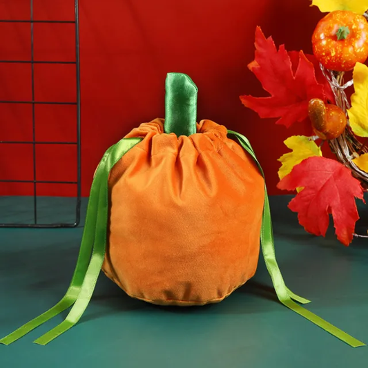 Velvet Pumpkin Bag RTS