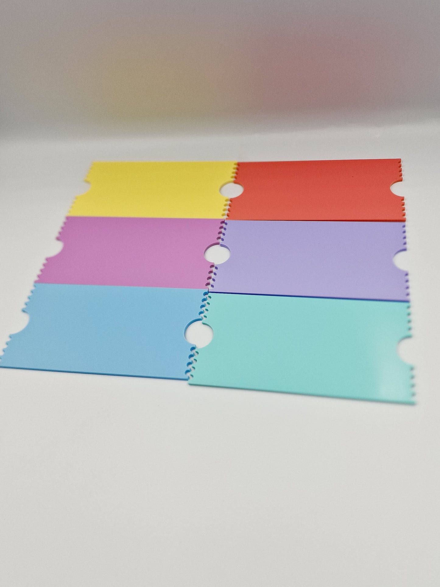 Acrylic Ticket (Various Colours)