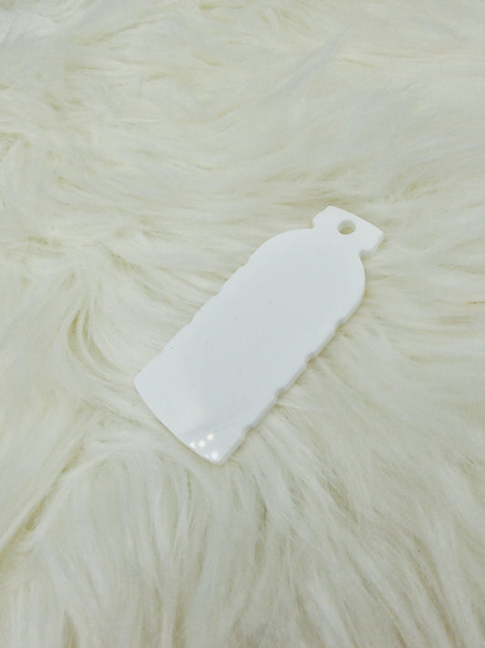 Acrylic Bottle Tag White