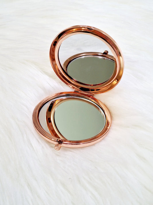 Rose Gold Sublimation Compact Mirror