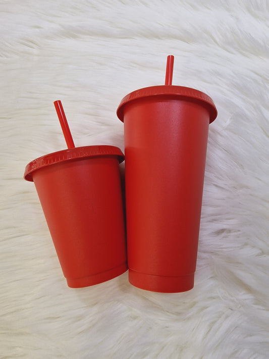 16oz & 24oz Dark Red Cold Cup