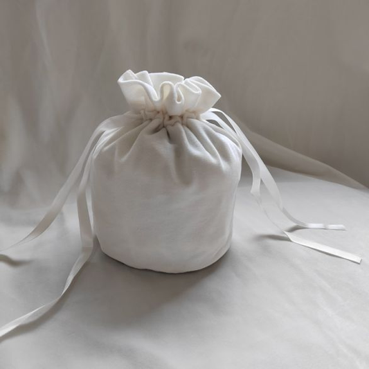 White Velvet Treat Bags