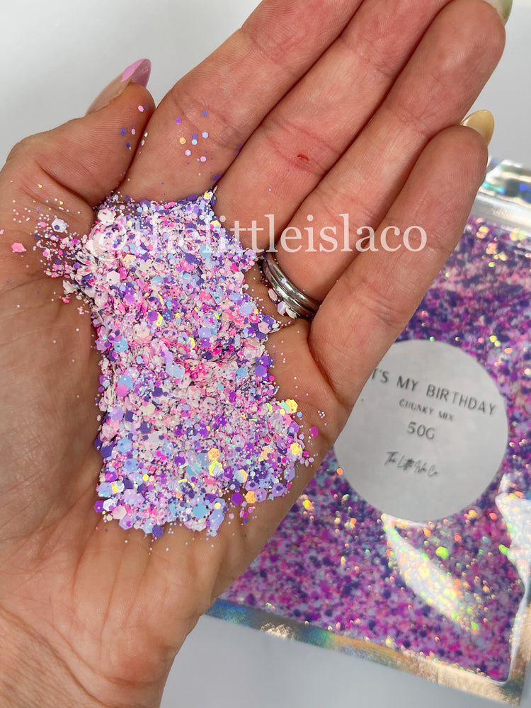 Chunky Glitter Mix - 'Its My Birthday' 50g Pack