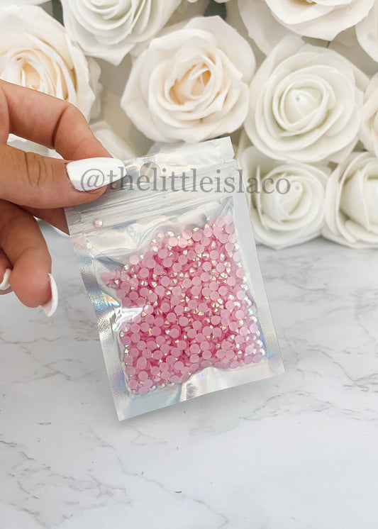 Light Pink AB Jelly Rhinestones - 5mm 20g