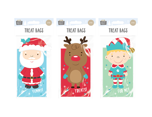 Christmas Treat Bags - 6 Pack