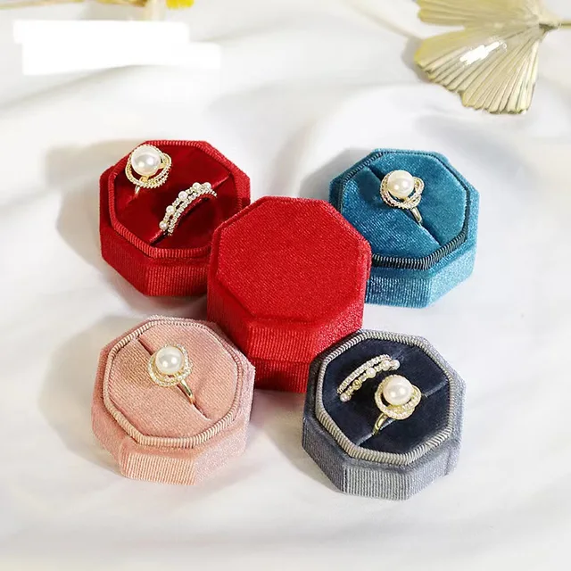 Velvet Double Ring Box