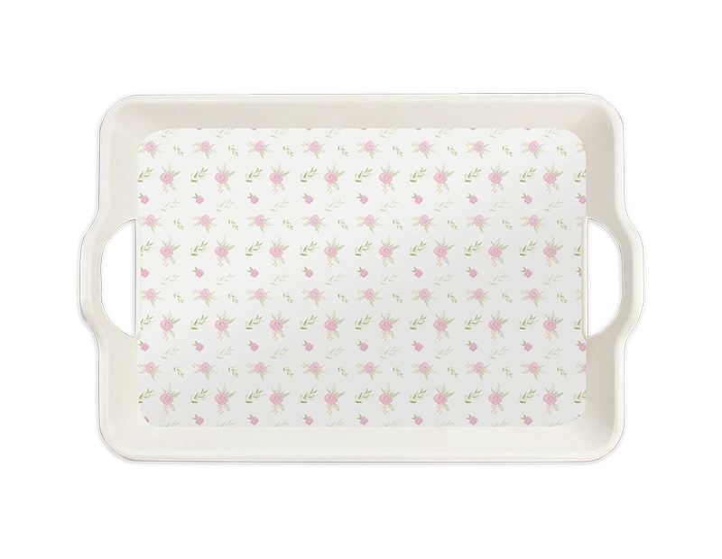 Heart & Floral Serving Tray