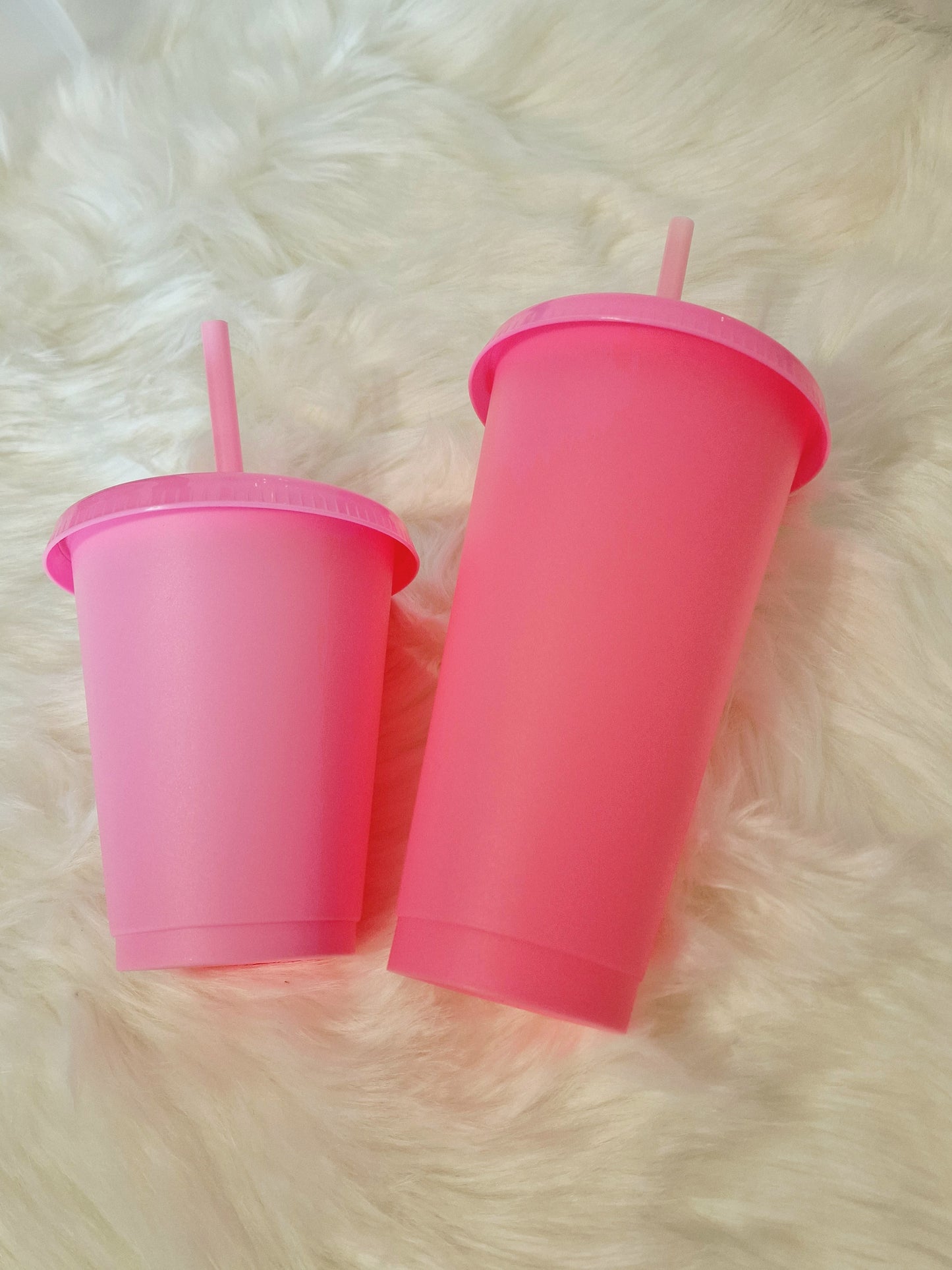 16oz & 24oz Hot Pink Cold Cup