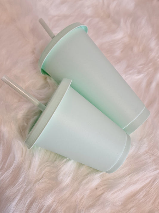 16oz & 24oz Mint Green Cold Cup