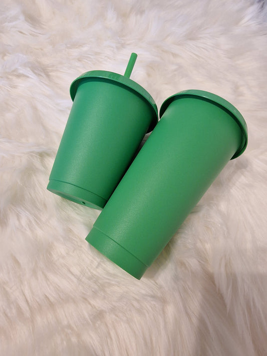 16oz & 24oz Dark Green Cold Cup