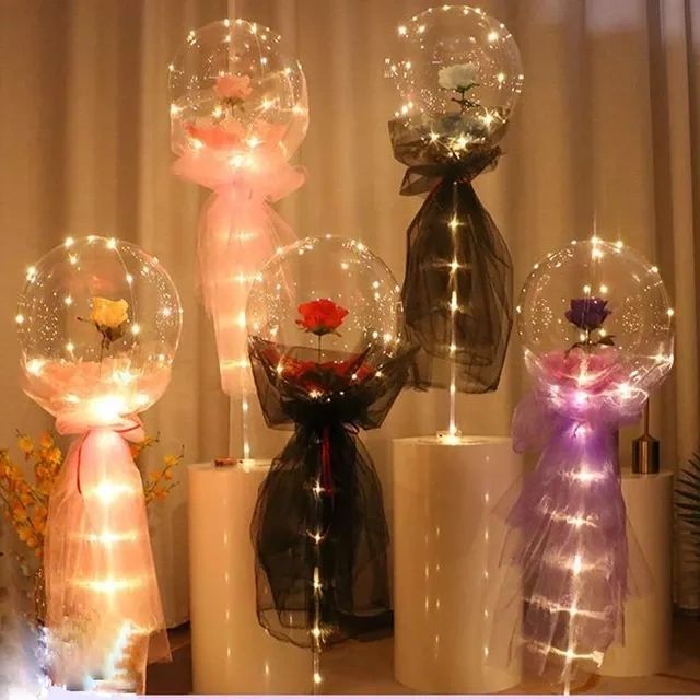 Bobo Round Rose LED Set