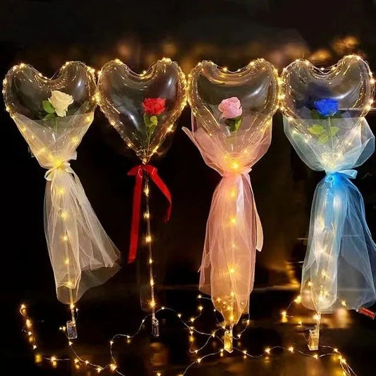 Heart LED Bobo Balloon Set