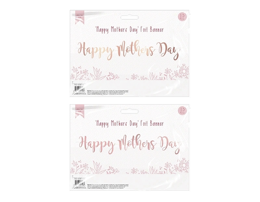 Happy Mother's Day Foil Banner