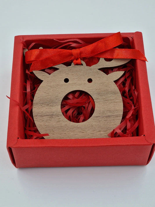 Small Red Gift Box With Transparent Window