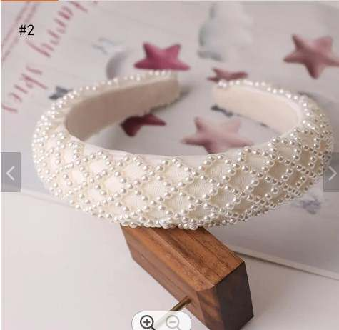 Bridal Pearl Headband Design 1