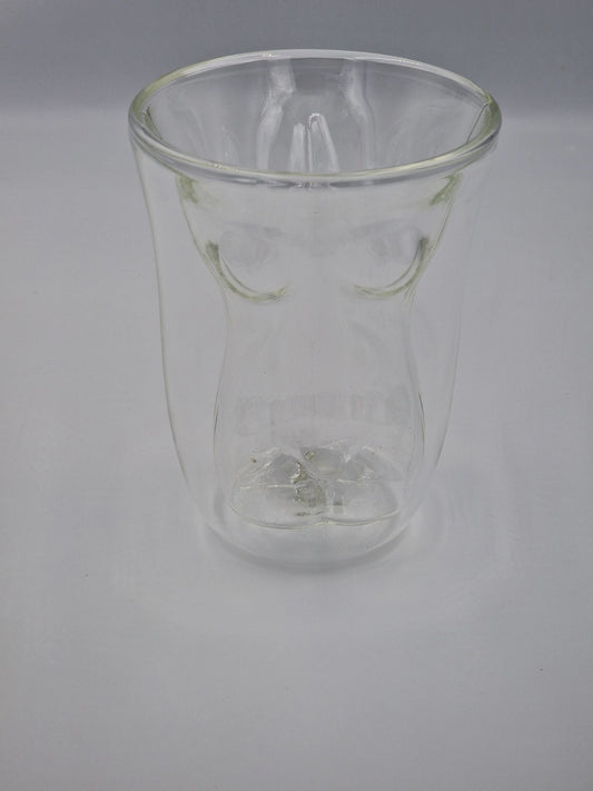 Ladies Torso Double Walled Glass