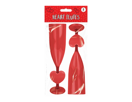 Red Heart Flutes (2 Pack)