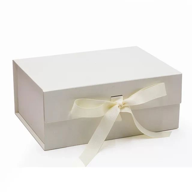 A6 Shallow White Magnetic Gift Box